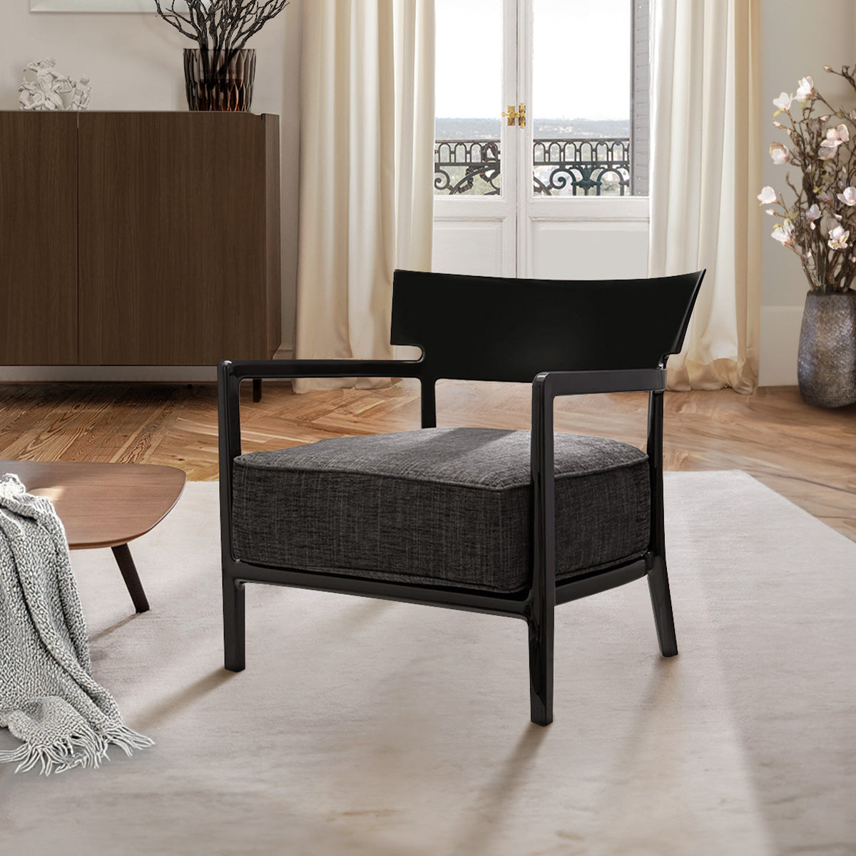 Sillón Cara Chair Anthracite, Kartell